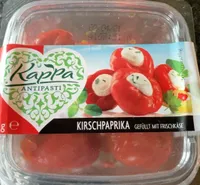 Kirschpaprika mit Frischkäsefüllung