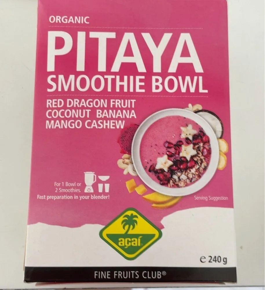 Organic Pitaya Smoothie Bowl