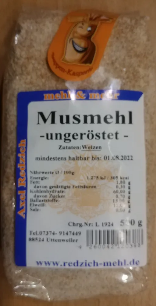 Musmehl ungeröstet