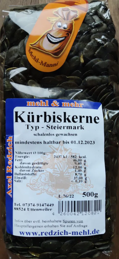 Kürbiskerne Typ Steiermark