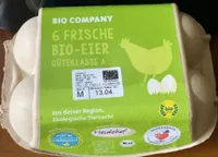 6 frische bio-eier
