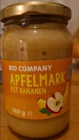 Apfelmark mit Bananen