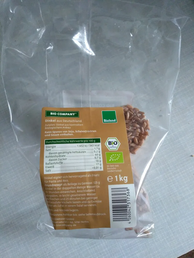 Dinkel aus Deutschland
