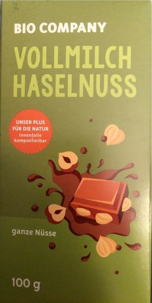 Vollmilch Haselnuss ganze Nüsse