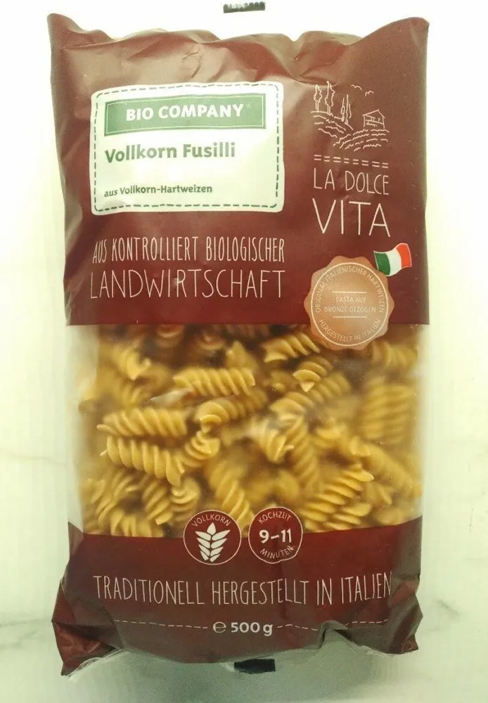 Vollkorn fusilli