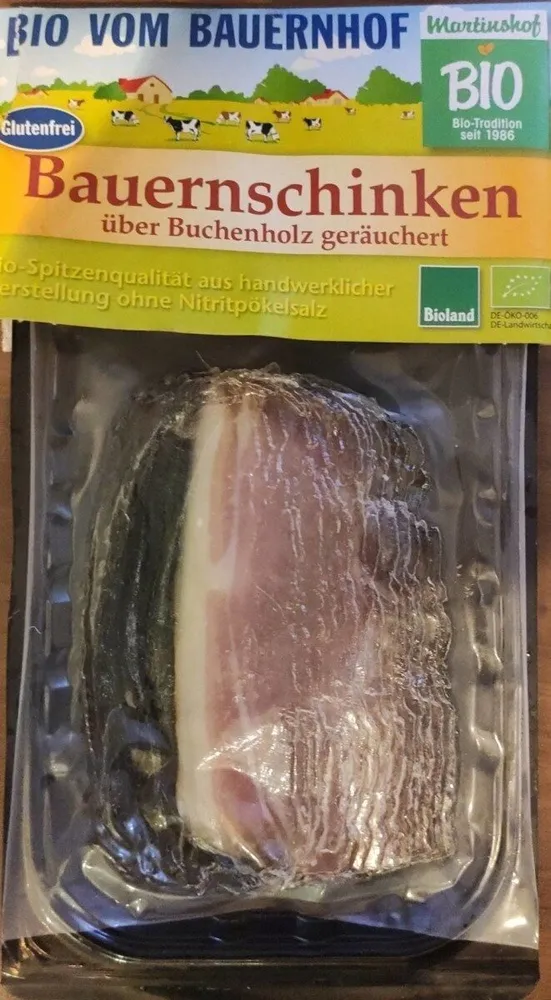 Bauernschinken über Buchenholz geräuchert