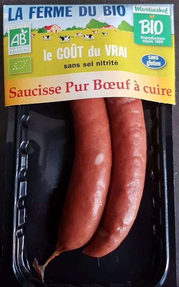 Saucisse pur boeuf à cuire