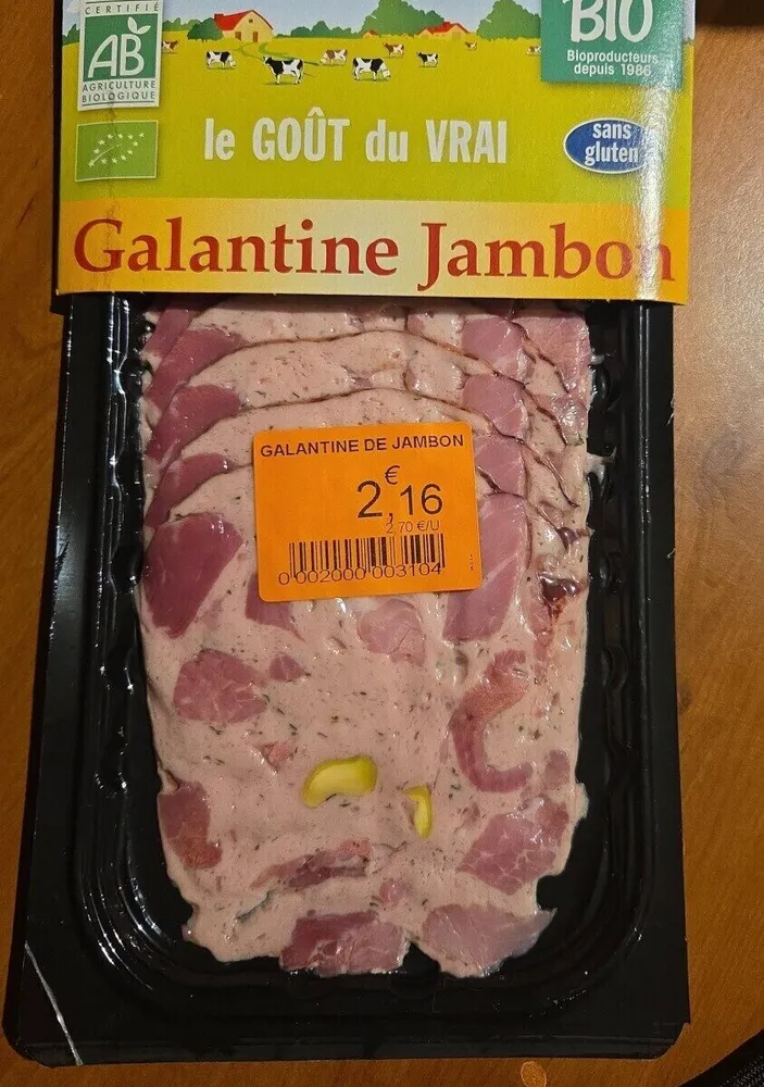 Galantine jambon
