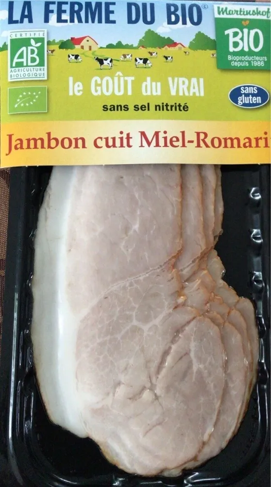 Jambon cuit miel romarin