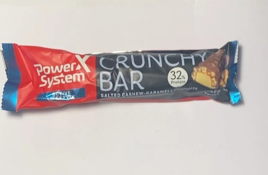 Crunchy Bar Salted Cashew-Karamell Geschmack