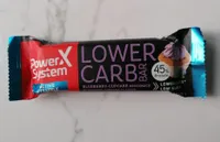 PowerSystem Lower Carb Bar Blueberry Cupcake Geschmack, 40 g 4260044269337 Eiweißriegel mit Vollmilchschokoladenüberzug und Süßungsmitteln. Heidelbeer-Cupcake Geschmack