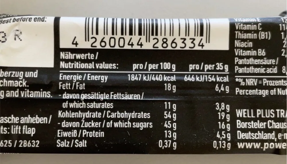 Energy bar