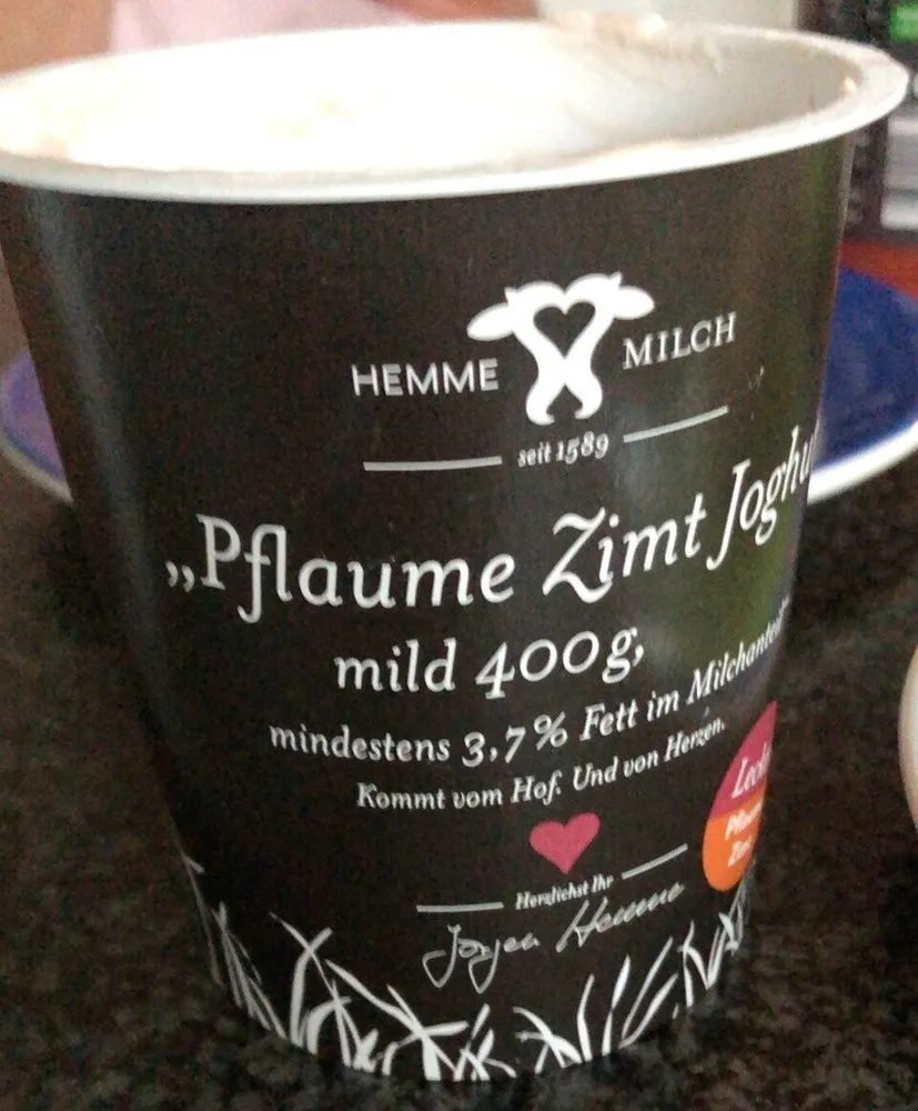 Pflaume Zimt Jogurt