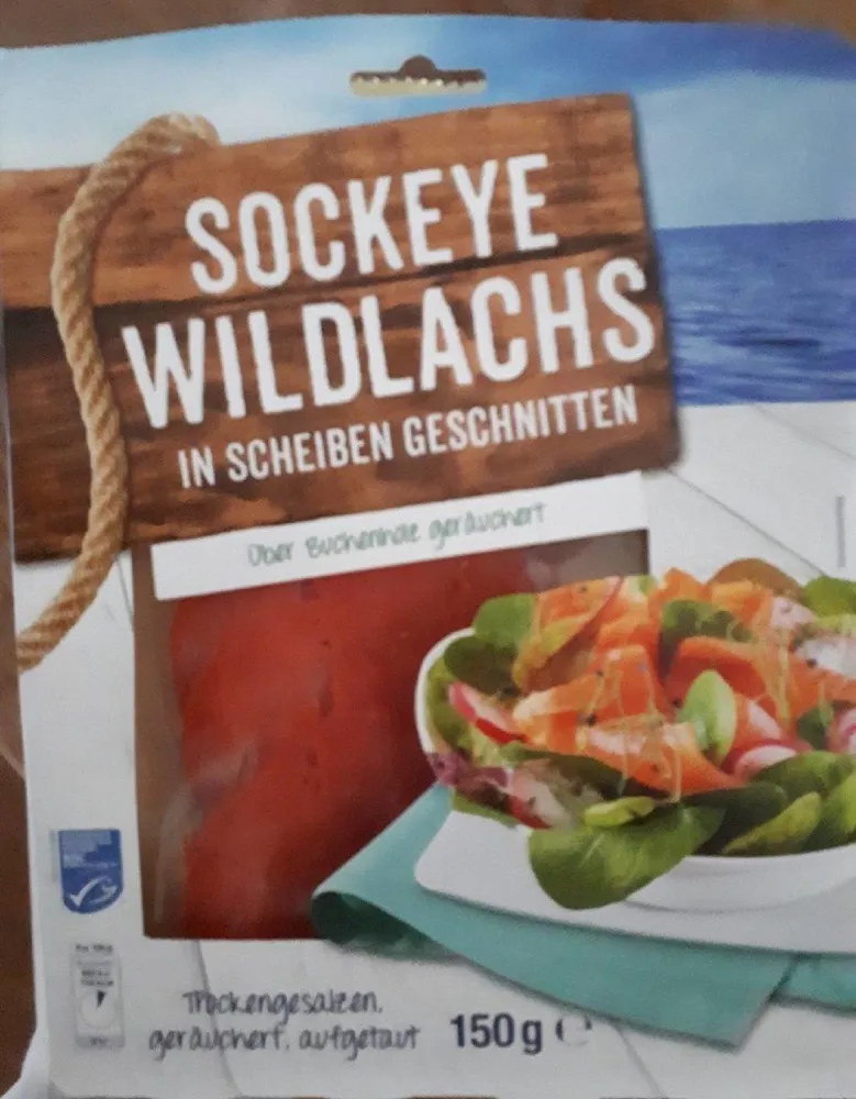 Sockeye Wildlachs geräuchert