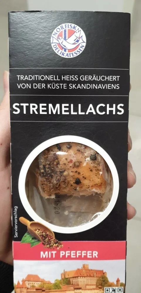 Stremellachs mit Pfeffer