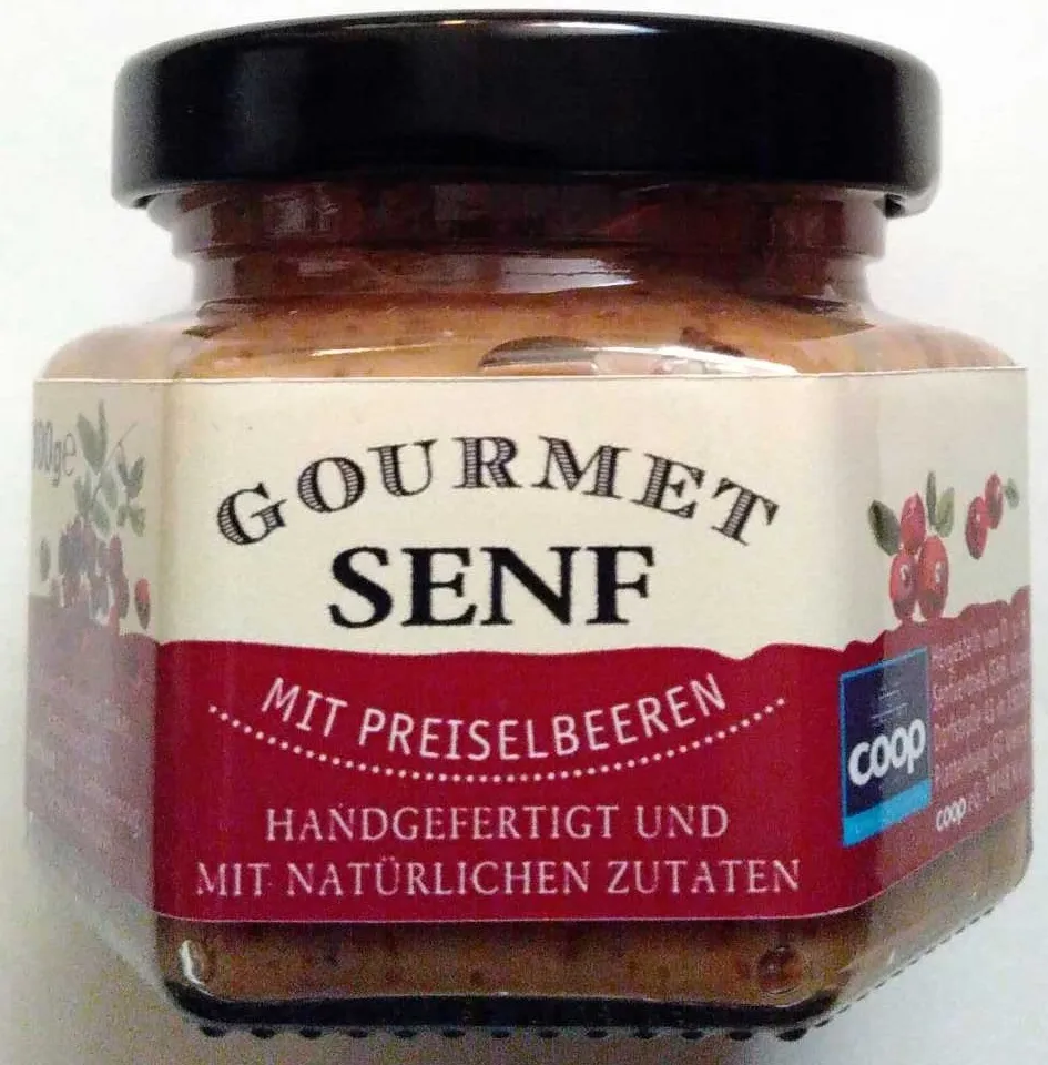 Gourmet Senf mit Preiselbeeren