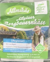 Allgäuer Bergbauernkäse, Schnittkäse 45 % Fett i.Tr.