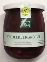 Heidelbeergrütze mit Johannisbeeren Sylter