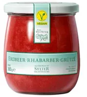 Grütze - Erdbeer-Rhabarber / Sylter Salatfrische