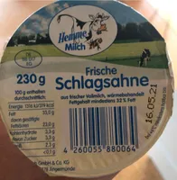 Frische Schlagsahne
