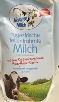 Tagesfrische teilentrahmte Milch