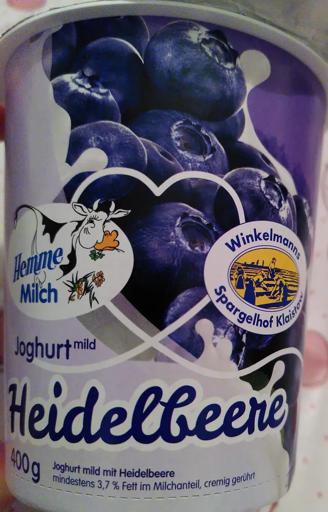 Joghurt Heidelbeere