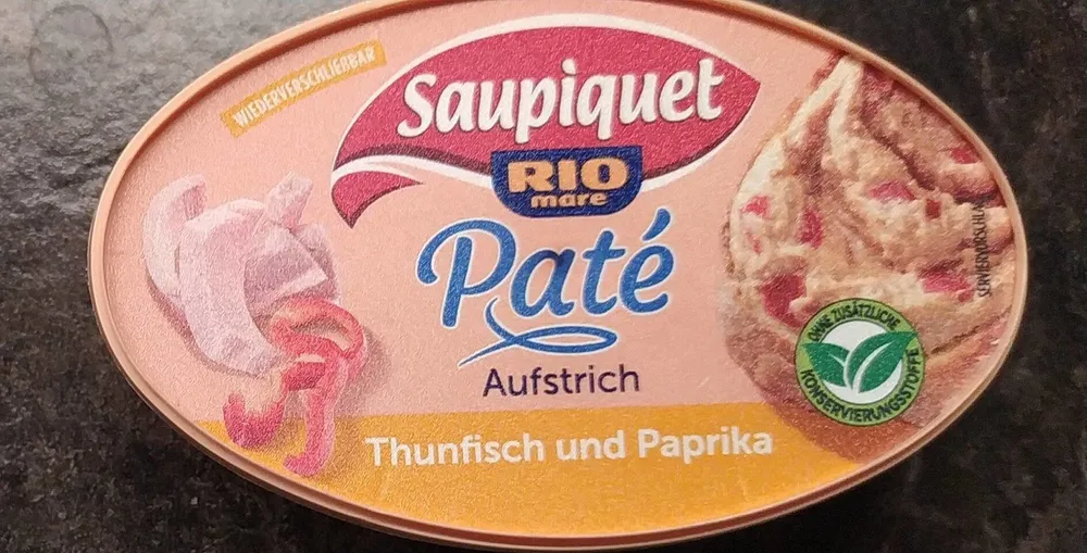 Pate Aufstrich Thunfisch und Paprika