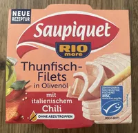 Thunfisch-Filets in Olivenöl mit italienischem Chili