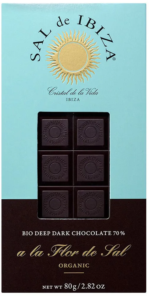 Chocolate Extra Fino 70 % a La Flor De Sal, Sal De Ibiza