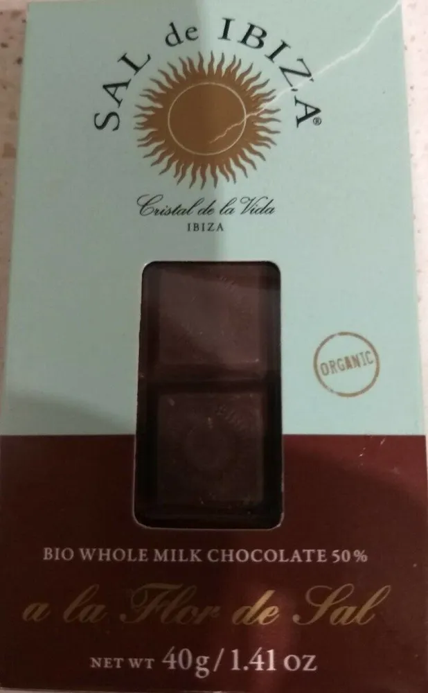 BIO Whole milk chocolate 50%