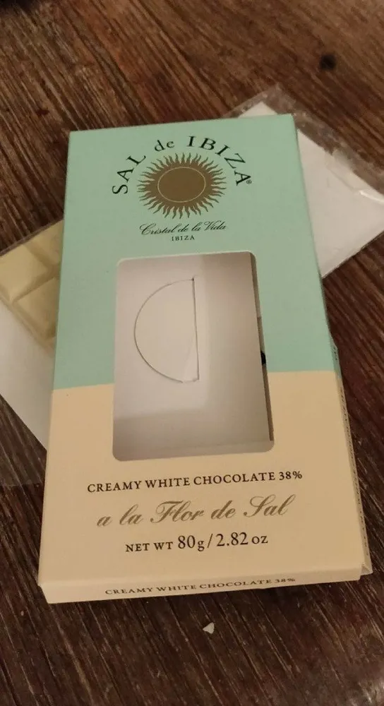 Creamy white chocolate