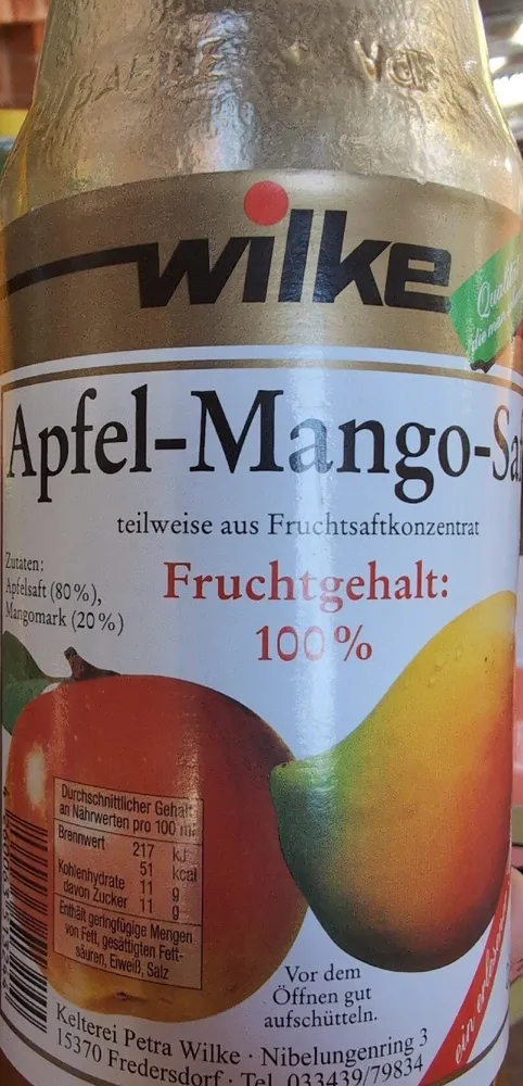 Apfel-Mango-Saft