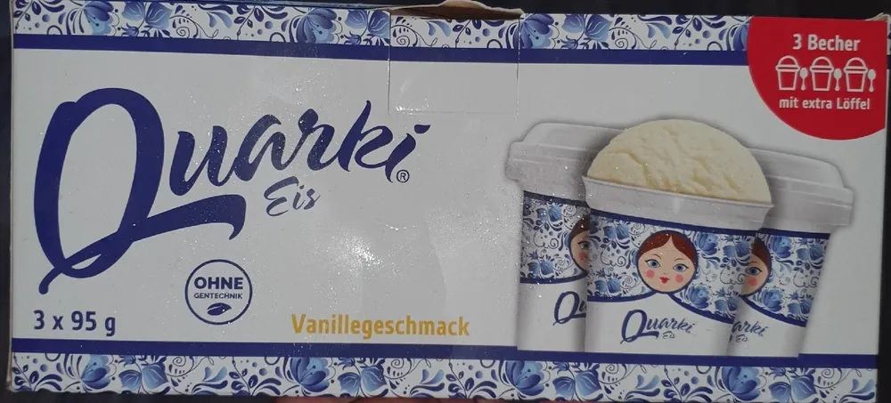 Quarki Eis Vanillegeschmack
