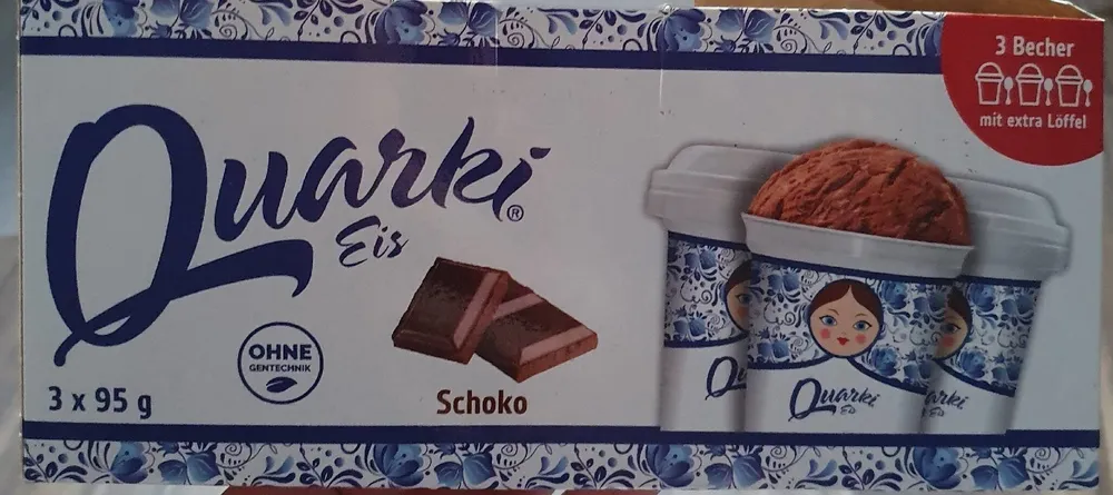 Quarki Eis Schoko