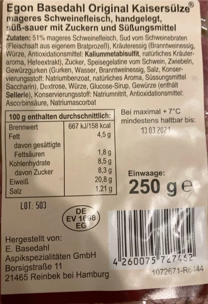 Original Kaisersülze