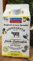 Frische Buttermilch mit Zitrone