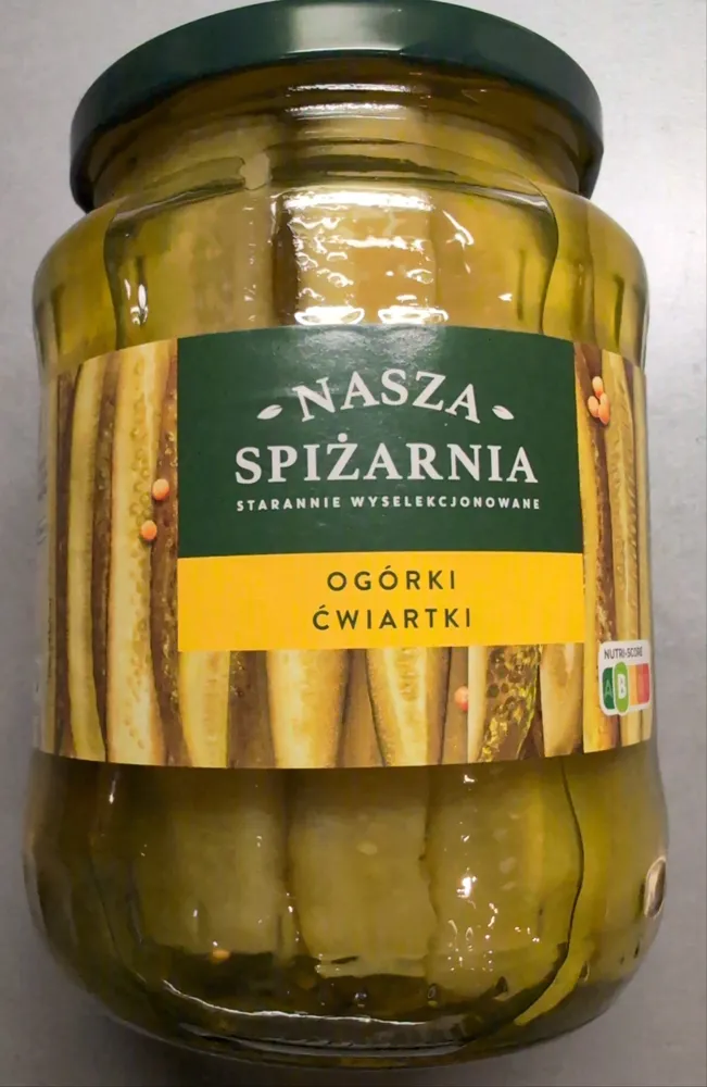 Ogórki ćwiartki
