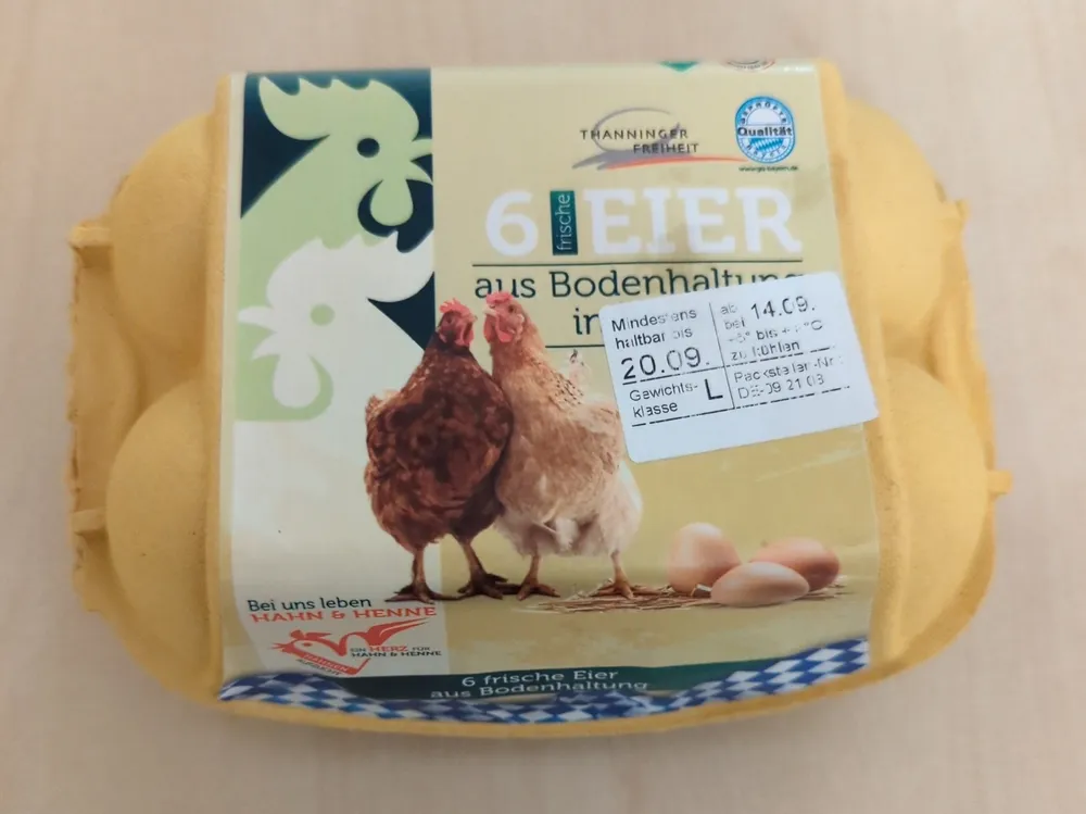 Eier aus Bodenhaltung