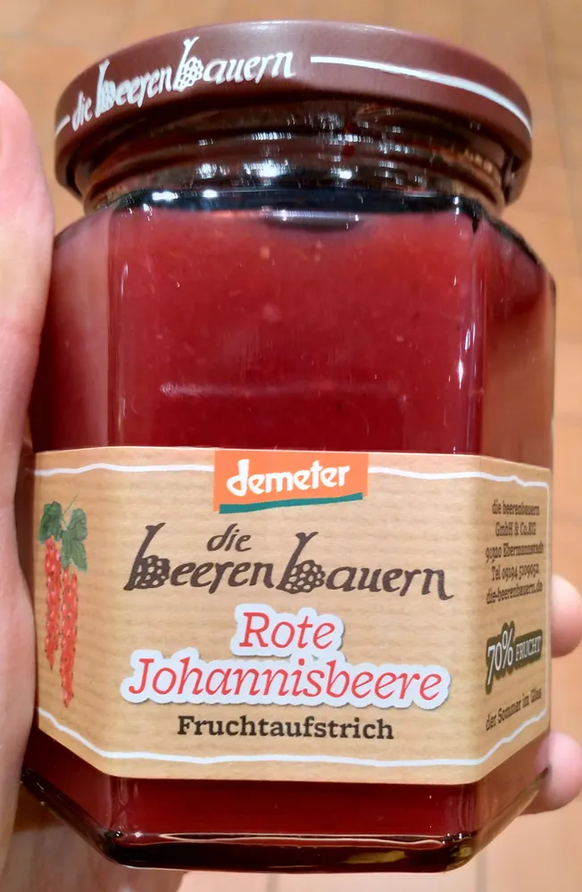 Rote Johannisbeere Fruchtaufstrich