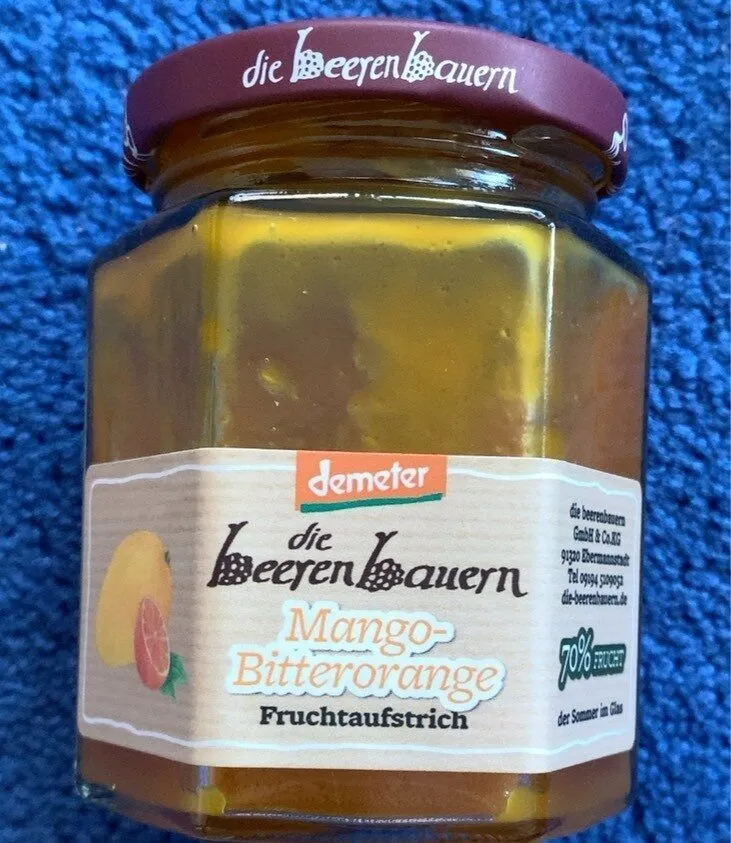 Mango-Bitterorange Fruchtaufstrich
