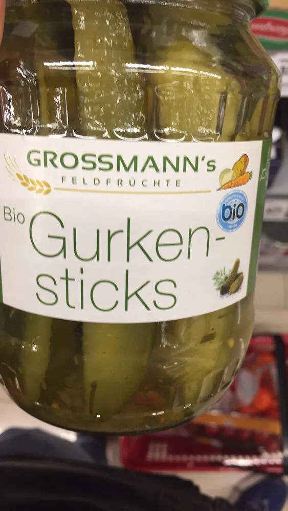 Grossmann's feldfrüchte bâtonnets de concombre bio