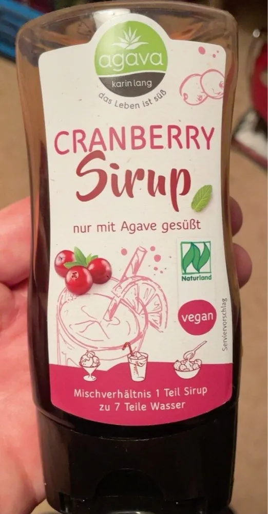 Cranberrysirup Auf Agavenbasis (bio), Canberra