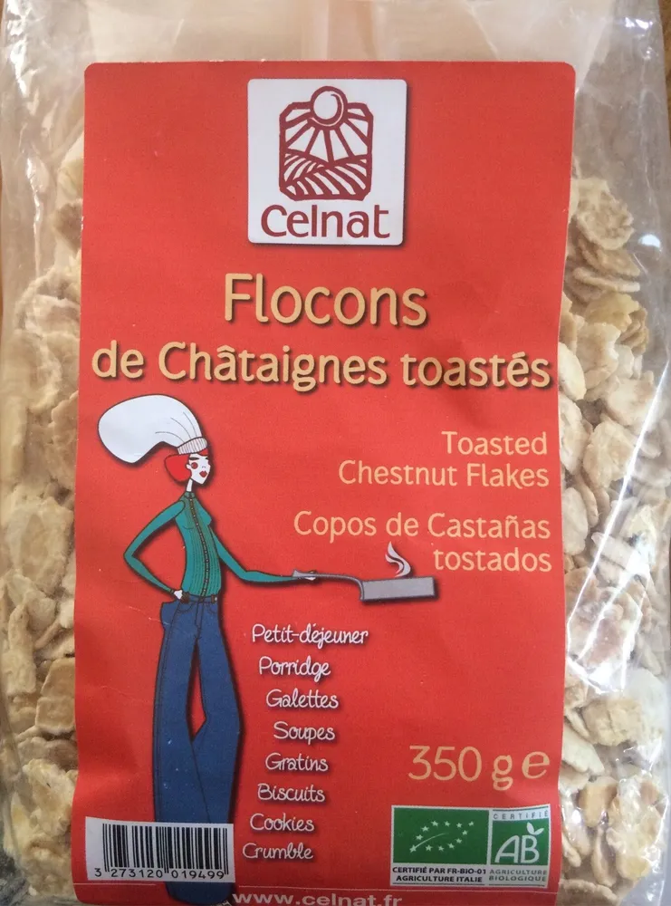 Flocons de châtaignes toastés