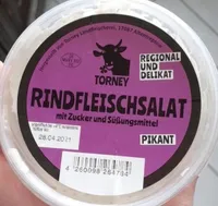 Rindgleischsalat mit Zucker und Süßungsmittel