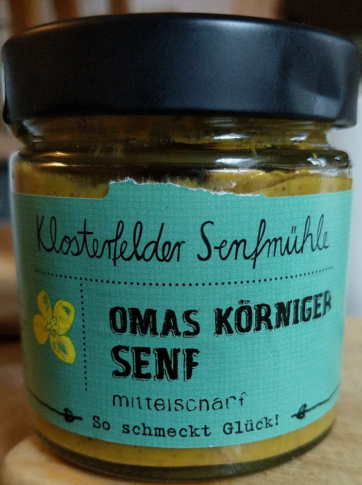 Omas körniger Senf