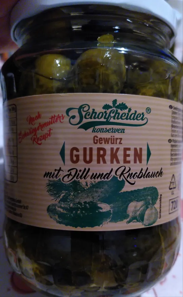 Gewürzgurken mit Dill und Knoblauch