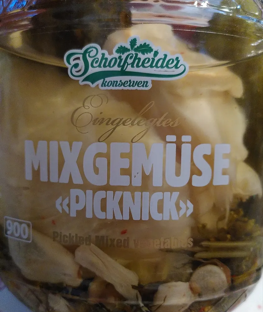 Eingelegtes Mixgemüse "Picknick"