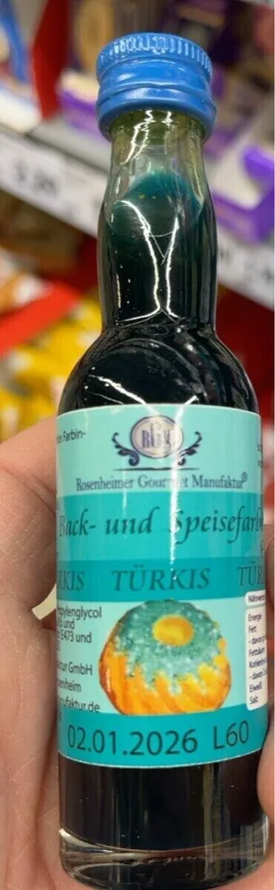 Lebensmittelfarbe Türkis