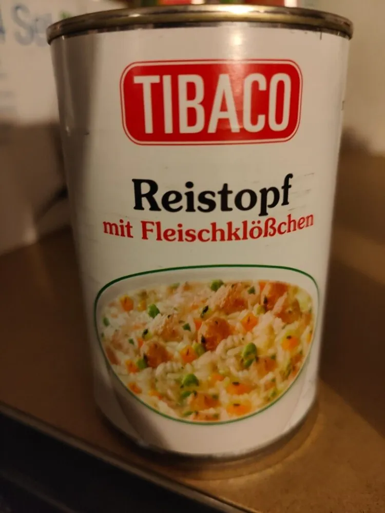 Reistopf mit Fleischklößchen