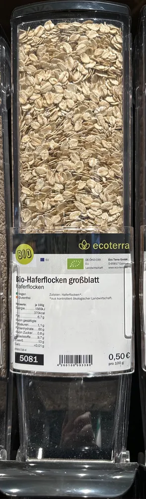 Bio-Haferflocken großblatt